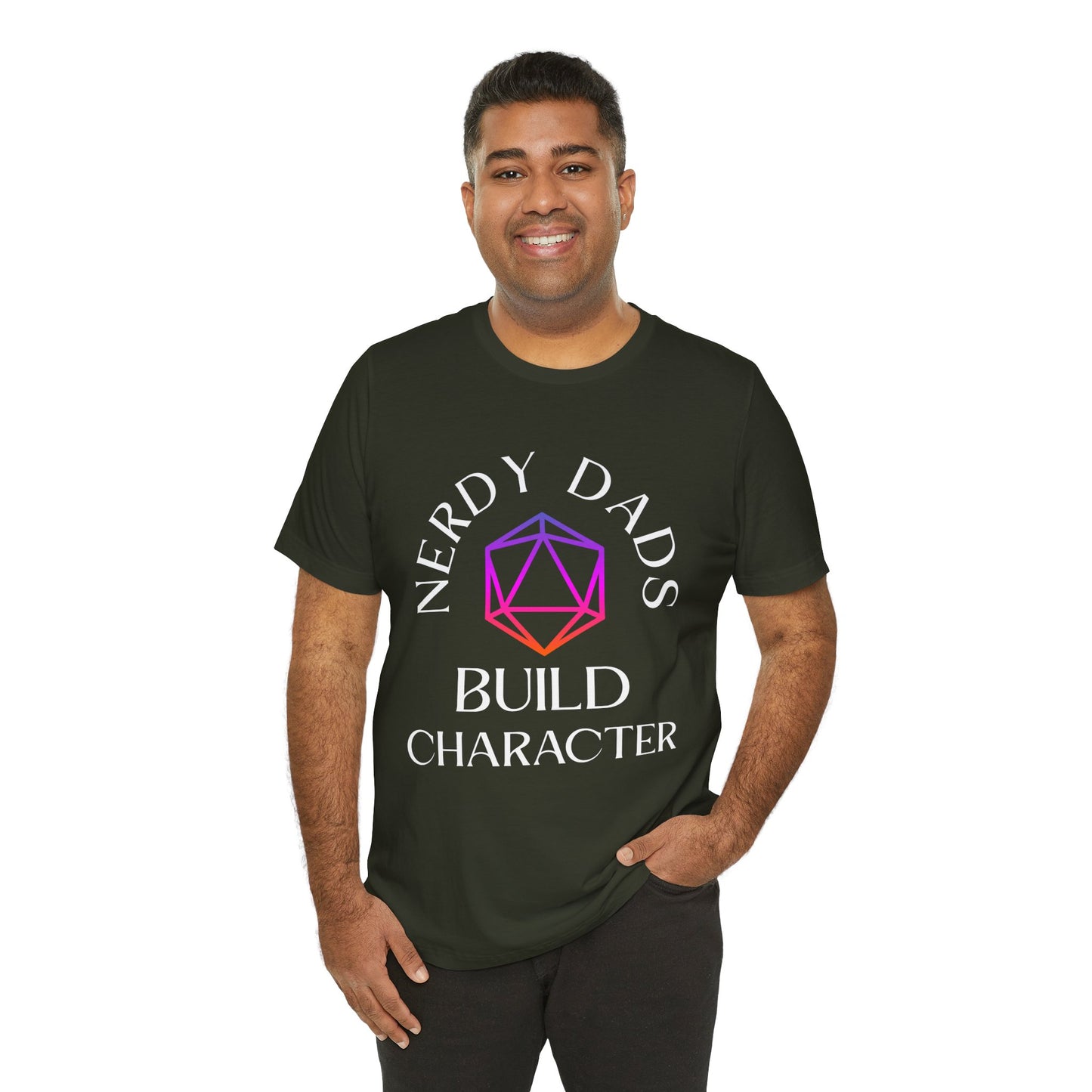 Nerdy Dads Build Character T‑Shirt